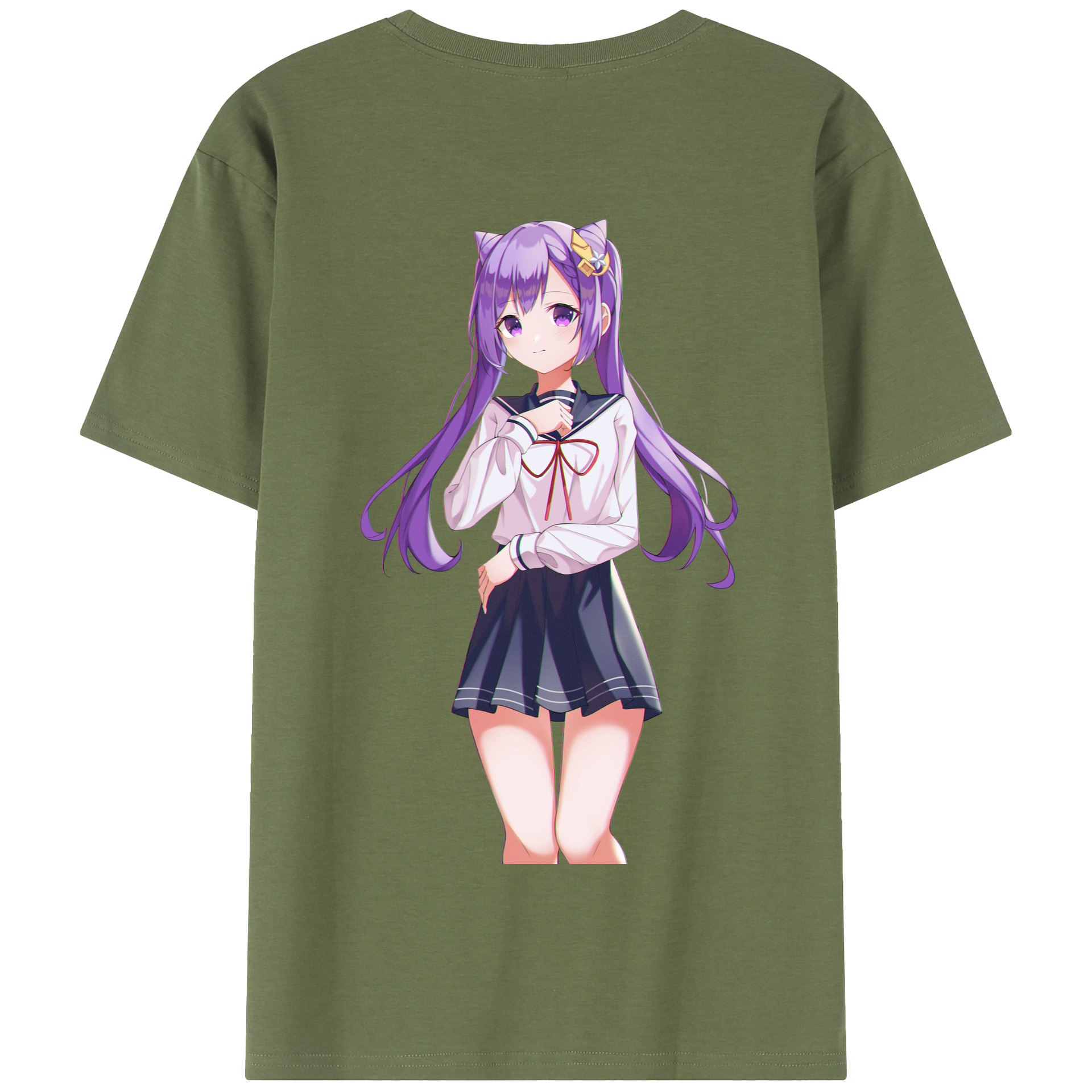 げんし神 刻晴 こくせい genshin Kokusei 綿100％半袖Tシャツ（背面プリント）